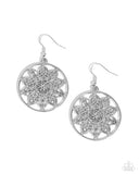 Paparazzi "Garden Allure" Silver Earrings Paparazzi Jewelry