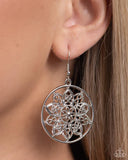 Paparazzi "Garden Allure" Silver Earrings Paparazzi Jewelry
