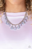 Paparazzi "Fairytale Fortuity" Silver Necklace & Earring Set Paparazzi Jewelry