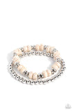 Paparazzi "Secret Quarry" White Bracelet Paparazzi Jewelry