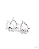 Paparazzi "Experience Elegance" White Post Earrings Paparazzi Jewelry