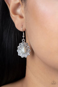 Paparazzi "Extroverted Elegance" White Earrings Paparazzi Jewelry