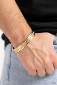 Paparazzi "Industrial Quest" Gold Mens Bracelet Paparazzi Jewelry