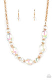 Paparazzi "Prismatic Magic" Gold Necklace & Earring Set Paparazzi Jewelry