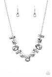 Paparazzi "Interstellar Ice" Silver Necklace & Earring Set Paparazzi Jewelry