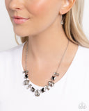 Paparazzi "Interstellar Ice" Silver Necklace & Earring Set Paparazzi Jewelry