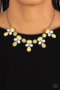 Paparazzi "Midsummer Meadow" Yellow Necklace & Earring Set Paparazzi Jewelry