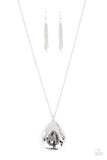 Paparazzi "Surrealist Sparkle" Silver Necklace & Earring Set Paparazzi Jewelry