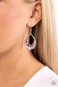 Paparazzi "CACHE Reserve" Red Earrings Paparazzi Jewelry