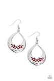 Paparazzi "CACHE Reserve" Red Earrings Paparazzi Jewelry