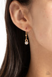 Paparazzi "REIGNING Romance" Gold Necklace & Earring Set Paparazzi Jewelry