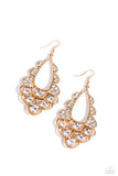 Paparazzi "Majestic Masquerade" Gold Earrings Paparazzi Jewelry