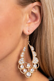 Paparazzi "Majestic Masquerade" Gold Earrings Paparazzi Jewelry