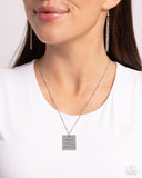 Paparazzi "Mama MVP" Silver Necklace & Earring Set Paparazzi Jewelry