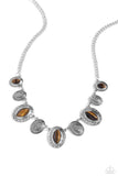 Paparazzi "Textured Trailblazer" Brown Necklace & Earring Set Paparazzi Jewelry