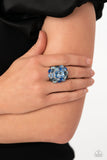Paparazzi "Perfectly Park Avenue" Blue Exclusive Ring Paparazzi Jewelry