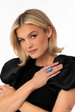 Paparazzi "Perfectly Park Avenue" Blue Exclusive Ring Paparazzi Jewelry