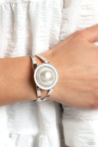 Paparazzi "Put On Your GLITZ" White Bracelet Paparazzi Jewelry