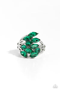 Paparazzi "Wave of Whimsy" Green Ring Paparazzi Jewelry