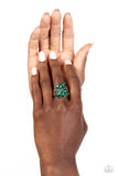 Paparazzi "Wave of Whimsy" Green Ring Paparazzi Jewelry