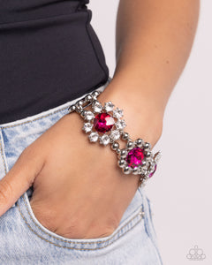 Paparazzi "Pact of Petals" Pink Bracelet Paparazzi Jewelry