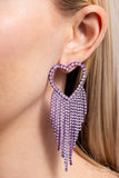 Paparazzi "Sumptuous Sweethearts" Purple Post Earrings Paparazzi Jewelry