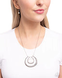 Paparazzi "If The HORSESHOE Fits" White Necklace & Earring Set Paparazzi Jewelry