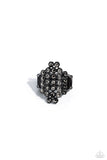 Paparazzi "Honeycomb Haute" Black Ring Paparazzi Jewelry