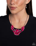 Paparazzi "Dazzling Diadem" Pink Necklace & Earring Set Paparazzi Jewelry