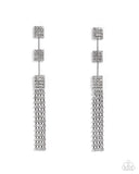 Paparazzi "Fiercely Free-Falling" Black Post Earrings Paparazzi Jewelry
