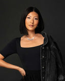 Paparazzi "FLARE To Be Different" Black Necklace & Earring Set Paparazzi Jewelry