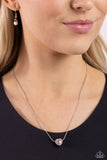 Paparazzi "Simply Sentimental" White Necklace & Earring Set Paparazzi Jewelry