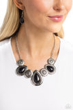 Paparazzi "Rustic Remix" Black Necklace & Earring Set Paparazzi Jewelry