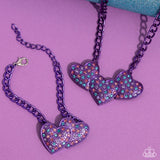 Paparazzi "Lovestruck Lineup" Purple Bracelet Paparazzi Jewelry