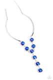 Paparazzi "Cheers to Confidence" Blue Necklace & Earring Set Paparazzi Jewelry