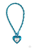 Paparazzi "Modern Matchup" Blue Necklace & Earring Set Paparazzi Jewelry