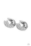 Paparazzi "Combustible Confidence" White Post Earrings Paparazzi Jewelry