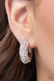 Paparazzi "Combustible Confidence" White Post Earrings Paparazzi Jewelry