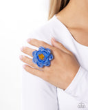 Paparazzi "Petal Privilege" Blue Ring Paparazzi Jewelry