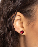 Paparazzi "Breathtaking Birthstone" Red January 052TV Post Earrings Paparazzi Jewelry