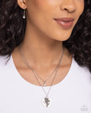 Paparazzi "Birthstone Beauty" White April 321TY Necklace & Earring Set Paparazzi Jewelry