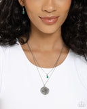 Paparazzi "Birthstone Beauty" Green May 402TZ Necklace & Earring Set Paparazzi Jewelry