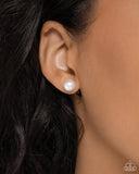 Paparazzi "Breathtaking Birthstone" White June 397UA Post Earrings Paparazzi Jewelry