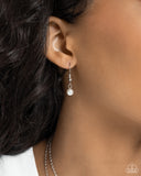 Paparazzi "Birthstone Beauty" White June 322UA Necklace & Earring Set Paparazzi Jewelry