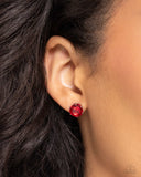 Paparazzi "Breathtaking Birthstone" Red July 053UB Post Earrings Paparazzi Jewelry