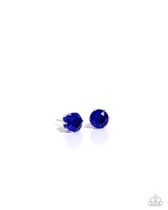 Paparazzi "Breathtaking Birthstone" Blue September 174UD Post Earrings Paparazzi Jewelry