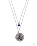 Paparazzi "Birthstone Beauty" Blue September 487UD Necklace & Earring Set Paparazzi Jewelry