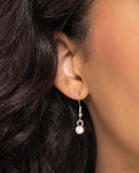 Paparazzi "Birthstone Beauty" White October 323UE Necklace & Earring Set Paparazzi Jewelry