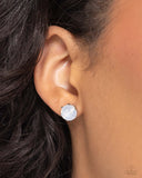Paparazzi "Breathtaking Birthstone" White October 398UE Post Earrings Paparazzi Jewelry