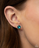 Paparazzi "Breathtaking Birthstone" Blue December 175UG Post Earrings Paparazzi Jewelry